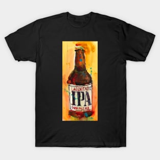 IPA Lagunitas Beer Art Print from Original Watercolor T-Shirt